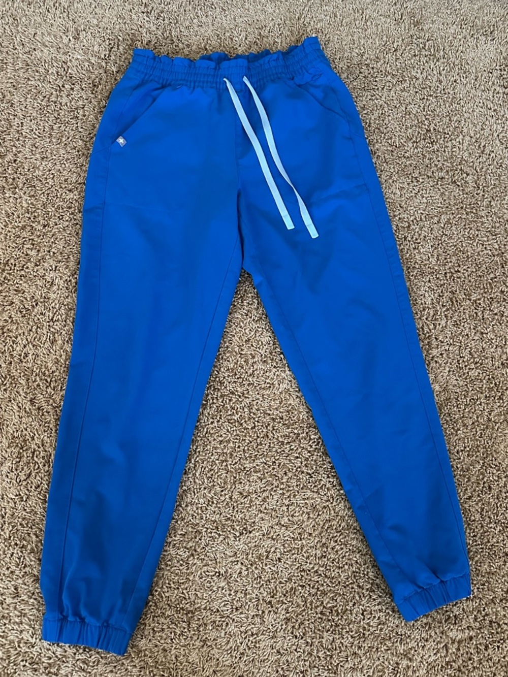Figs High Waisted Royal Blue Regina Pants Medium